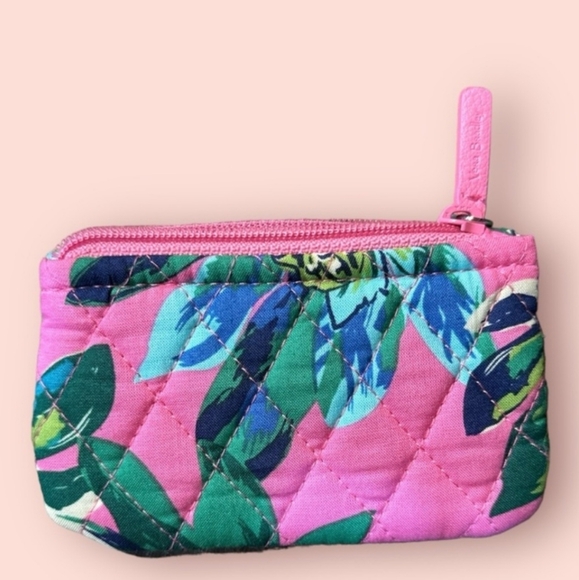 Vera Bradley Tropical Paradise Coin Case Coin Purse in EXCELLENT USED CONDITION - Picture 2 of 4